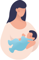 Baby with newborn icon